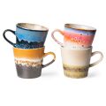 70s ceramics: americano mugs, pegasus (set of 4)