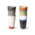 70s ceramics: latte mugs (set of 4)