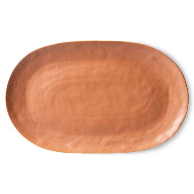 Bold &amp; Basic Keramik: Serviertablett braun