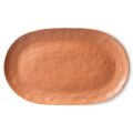 bold & basic ceramics: serving tray brown