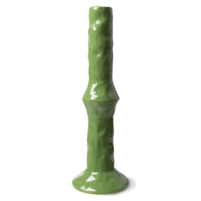 the emeralds: ceramic candle holder M, fern green