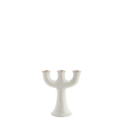 Stoneware candle holder 18,5x10x21 cm