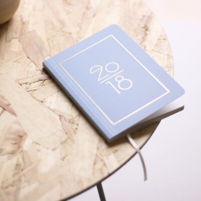 RoseGold 2017 Blue Pocket Calendar