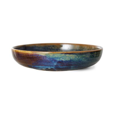 Chef ceramics: deep plate M, rustic blue