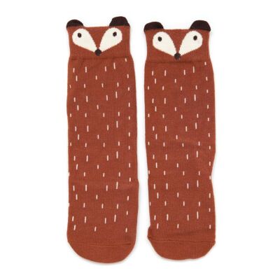 Racoon Knee socks in Brown | Medium: 3-4 Years