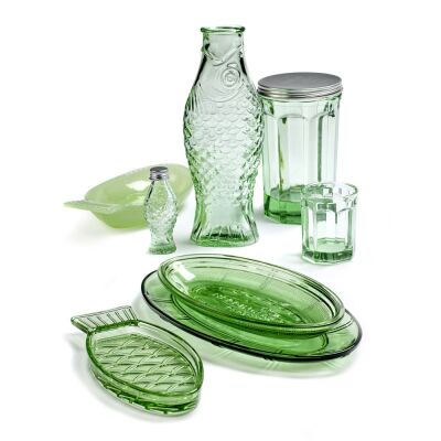 Vase FISCH | transparent grün