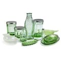 Glas mit Deckel M | transparant grün