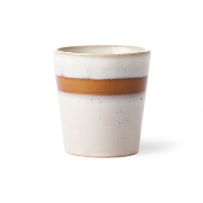 70er Keramiks: Kaffeetasse, Schnee