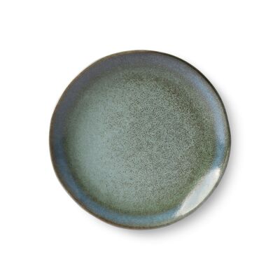 70s Keramiks: dessert plate, moss