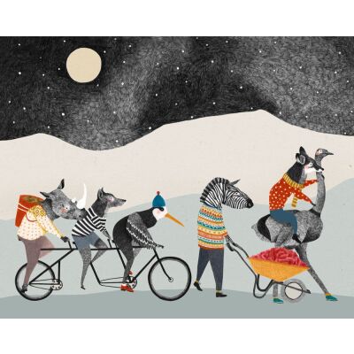 Poster "Tiere Winterspaziergang" - Liekeland