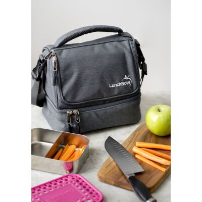 Isolierte Two Level Lunch Bag | Grau