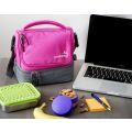 Isolierte Two Level Lunch Bag | Pink