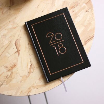 2018 Hardcover Kalender DIN A5 | schwarz