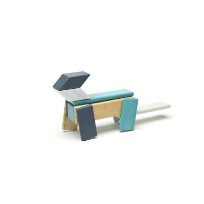 Magnetisches Holzset blau | 14 Teile