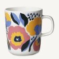 Oiva/Rosarium  mug 2,5dl white, red, yellow, blue