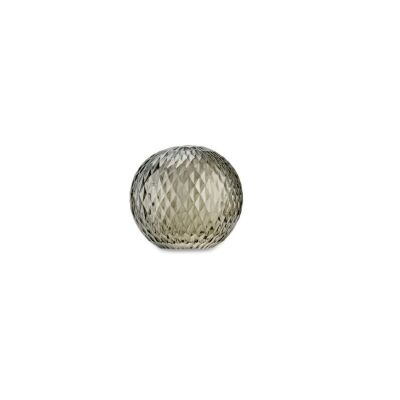 Izna Glass Paperweight - Smoke Glass - Large 9.5 X 8.5cm (dia)