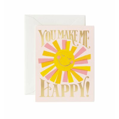 Klappkarte You Make Me Happy Card