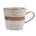 ceramic 70s cappuccino mug: snow