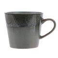 ceramic 70s cappuccino mug: moss