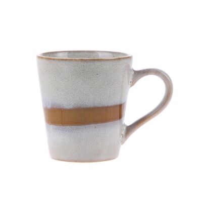 Ceramic 70s espresso mug: snow