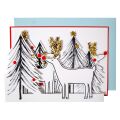 Reindeer & Xmas Tree Greeting Card