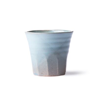 fett &amp; einfach Keramiks: Becher grau / blau