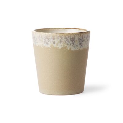 70er Jahre Keramik: Kaffeetasse Rinde