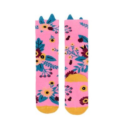 Garden Knee High Socks - Pink