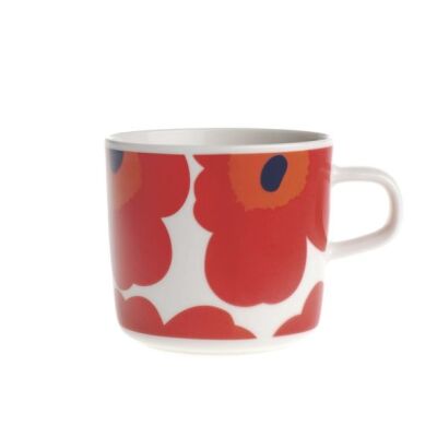 Oiva / Unikko coffee cup 2 dl white, red, blue