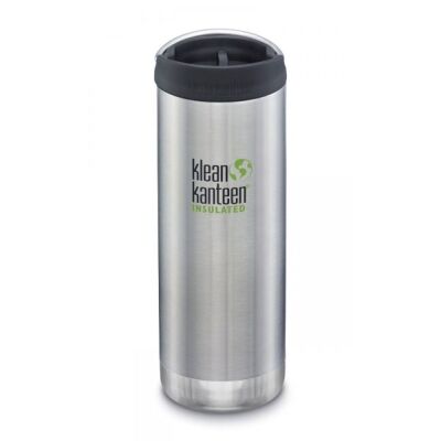 473ml/16oz Kanteen&reg; TKWide VACUUM INSULATED (mit Caf&eacute; Cap) - Brushed Stainless