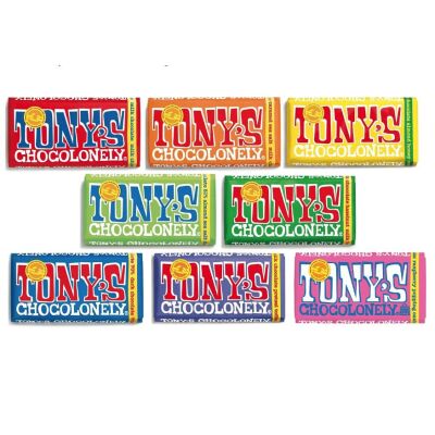 Tonys Chocolonely Chocolate 180g - 8 Pack, Mix of All 5...