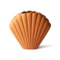 Keramik shell vase terra L