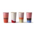 70s Keramiks: latte mugs (set of 4)