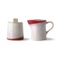 70s Keramiks: milk jug &amp; sugar pot, frost