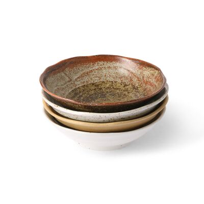 Kyoto Keramiks: japanese shallow bowl (set of 4)