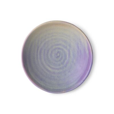 home chef Keramiks: flat bowl purple/green