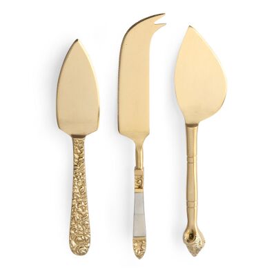 cheese knives gold (set of 3)