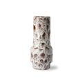 Keramik retro vase lava white