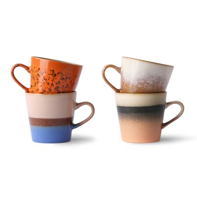 70s Keramiks: americano mugs (set of 4)
